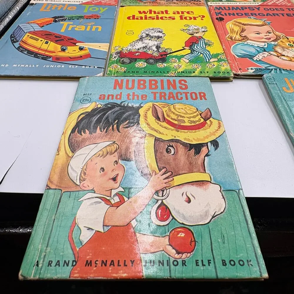 Lot 14 Vintage Rand McNally Junior Elf Children's Books